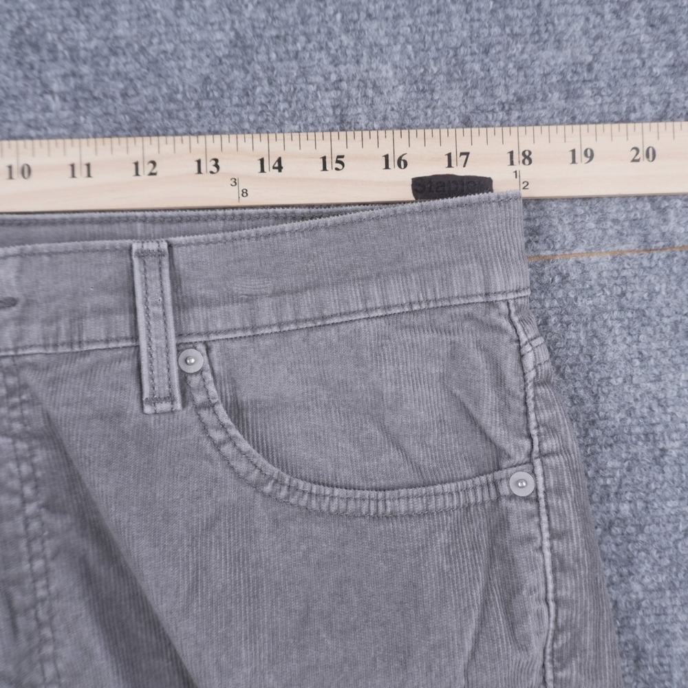 Levi's 511 Slim Fit Pants Mens 36x32 Grey Corduroy Waterless Stretch Trousers - Picture 6 of 10
